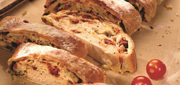 Итальянский батон с моццареллой