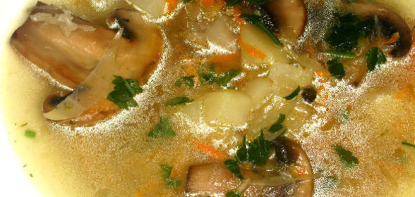 Щи с грибами и квашеной капустой