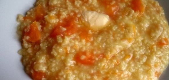 Пшенная каша с тыквой на воде