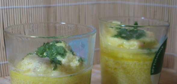Омлет в стакане с разными начинками