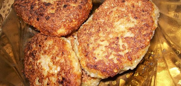 Постные котлеты с гречкой и картошкой