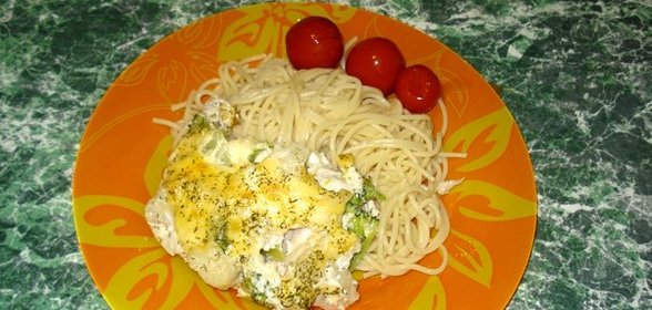 Курица с брокколи и цветной капустой