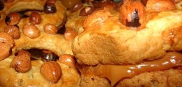Песочные кольца и Печенье с начинкой из варёной сгущёнки