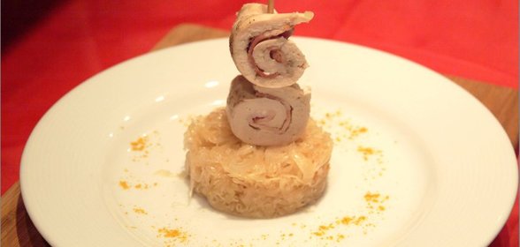Куриные рулеты-шашлычки