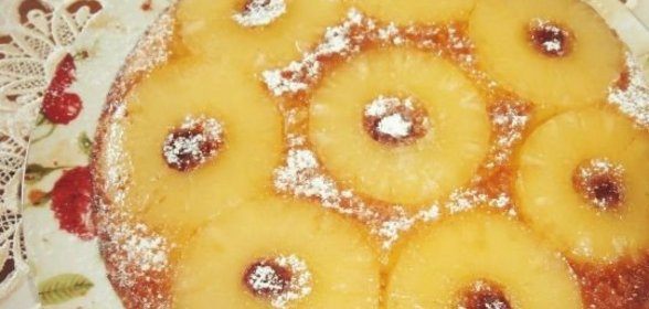 Перевернутый ананасовый пирог (Pineapple upside-down cake)