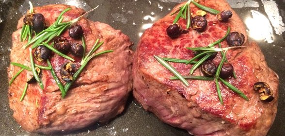 Говяжьи миньоны с морковным пюре