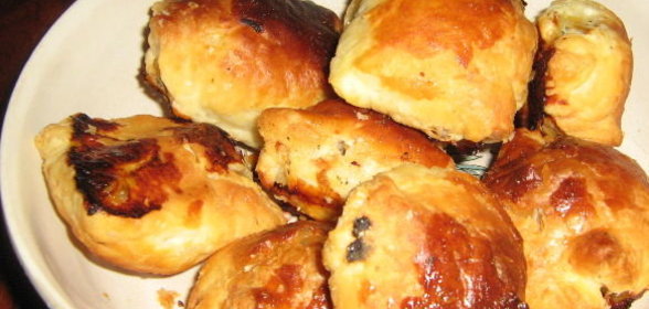 Фальшивая самса с курицей и тыквой