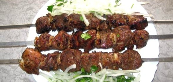 Шашлык из баранины с лимоном