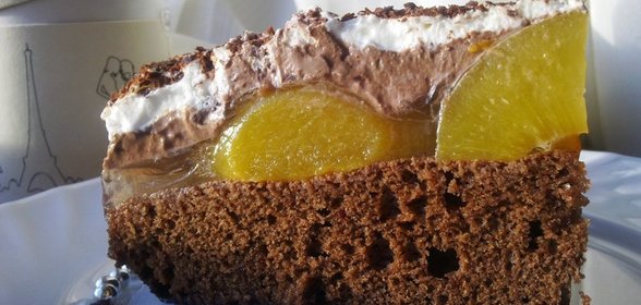 Шоколадно-фруктовый торт «Люби меня Люби»