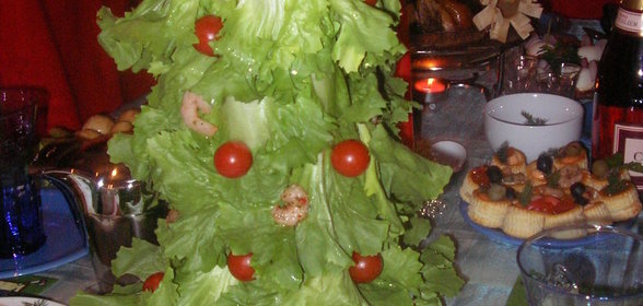Елочка (вариант подачи закуски на новогодний стол)