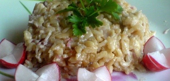 Ризотто весеннее с редисом