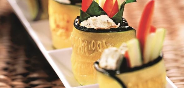 Рулеты из цукини с творогом