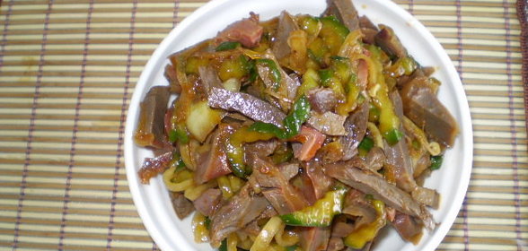 острая закуска из куриных желудков