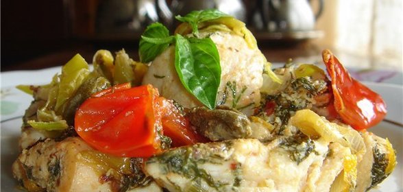 Кабачки фаршированные печенью