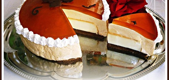 Торт с ФЛАНом и КАРАМЕЛЬным муссом