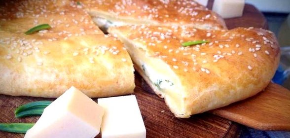 Хачапури из творожного теста с сыром