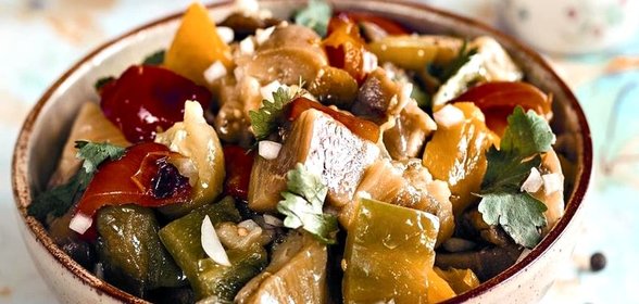 Салат из печёных овощей