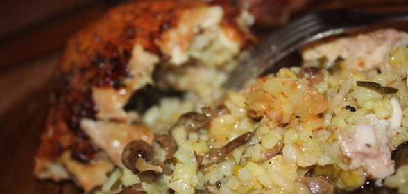 Дебютная фаршированная курочка(вариант)