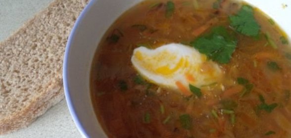 Судак с гренками и картофелем