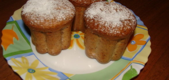 Орехово-сметанные кексики (вариант)