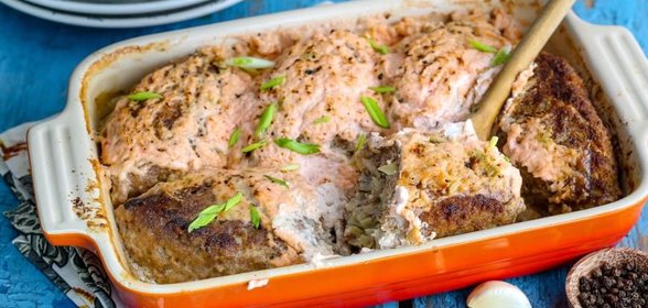 Ленивые голубцы с фаршем и рисом