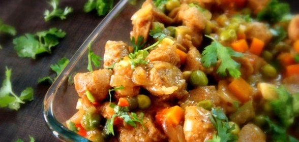Соевое мясо в мультиварке