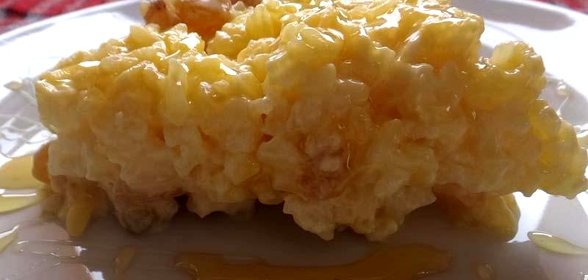 Рисовый пирог с карамелью