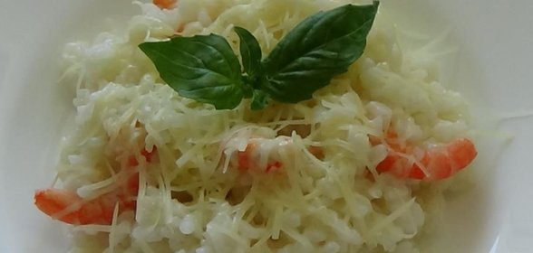 Ризотто с креветками