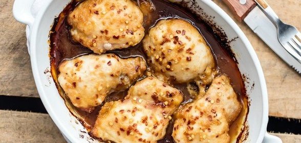 Курица, запеченая