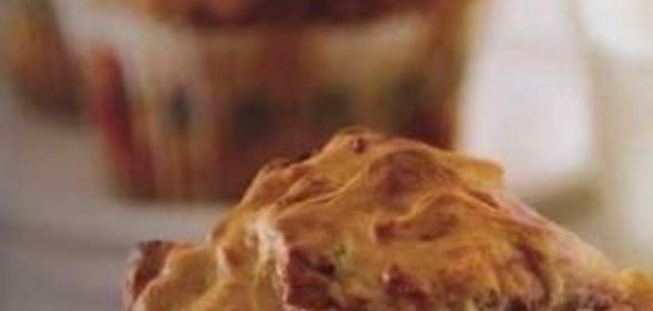 Маффины с малиной и белым шоколадом