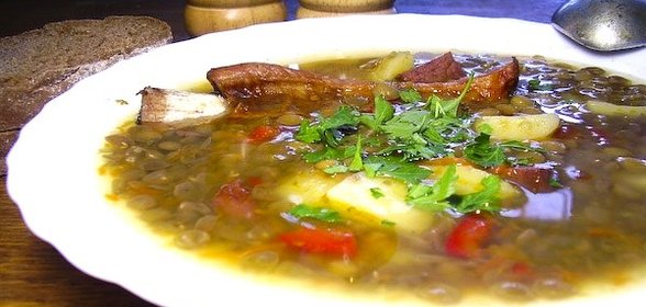 Чечевично-гороховый суп