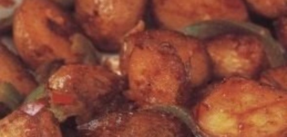 Картофельные галушки с мясом