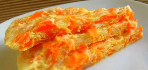 Омлет с сырой морковью