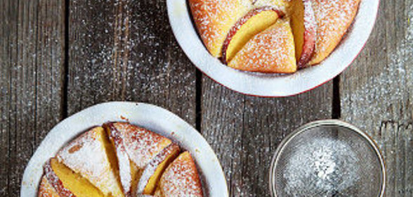 Творожный пирог с фруктами