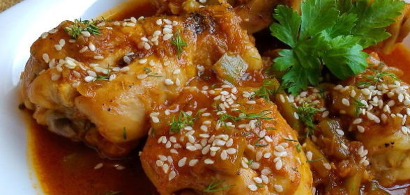Куриные ножки в кисло-сладком соусе