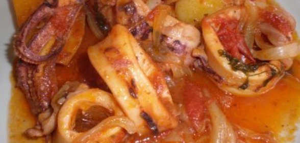 Кальмары тушёные Сataplana de lulas