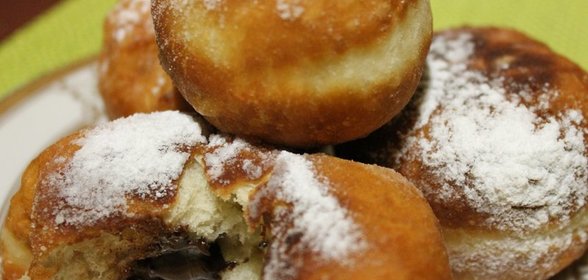 Пончики с шоколадом