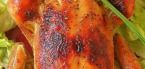 Цыпленок в иогурте с медом и травами