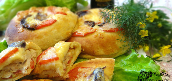 Двойная мини-пицца (идеи для пикника)