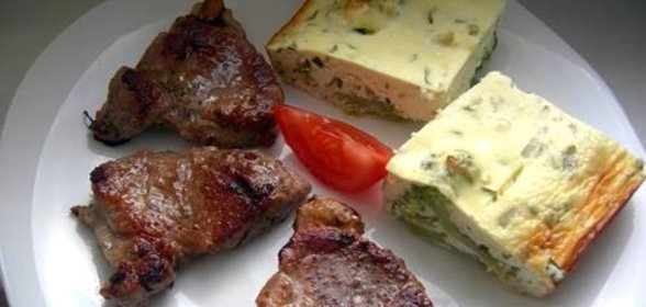 Брокколи, запеченная в твороге