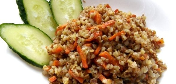 Гречневая каша с морковью