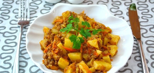 Рагу с фаршем говядины