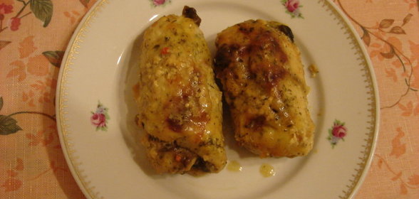 Куриные рулетики с грибами