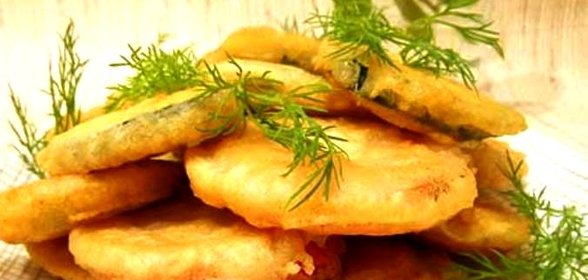 Кабачки в пивном кляре