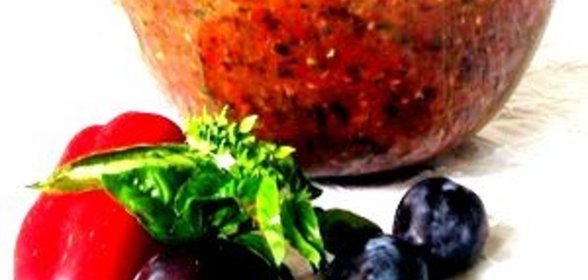 Соус из свежих слив длительного хранения