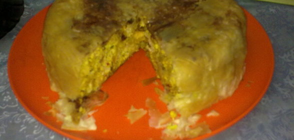 Восточный теплый салат