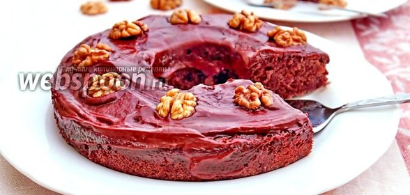 Шоколадно-ореховый кекс