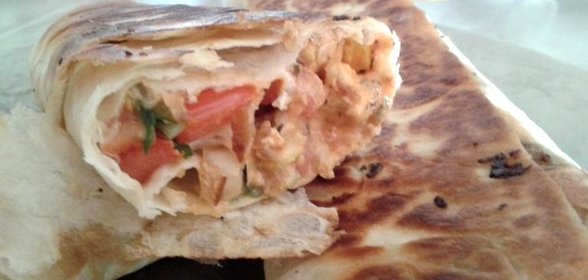 Шаурма по-домашнему с курицей