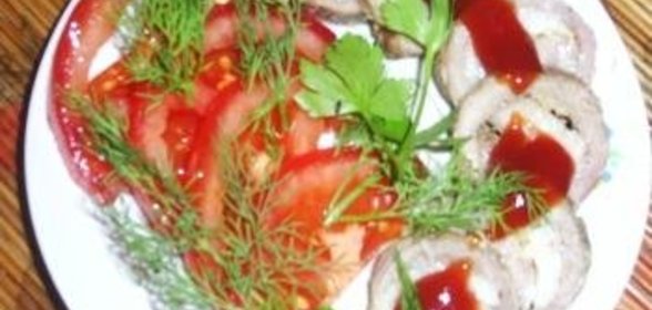 Свиные рулетики с салом.(Вариант №......)