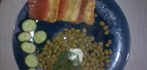 сыр жареный с семгой